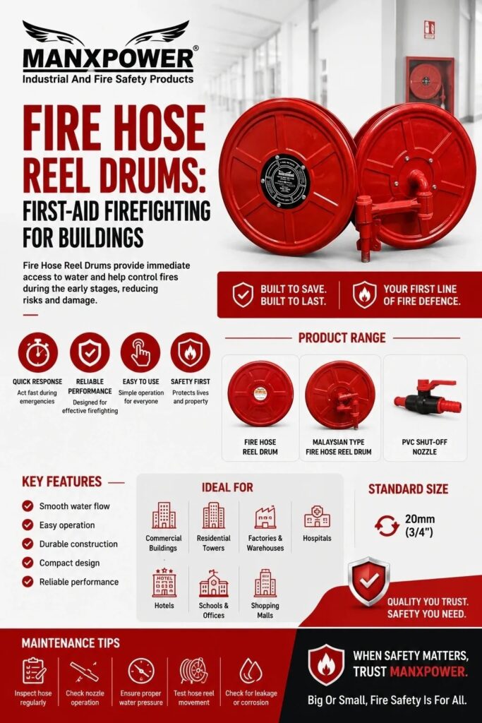 Fire Hose Reel Drums: First-Aid Firefighting for Buildings
