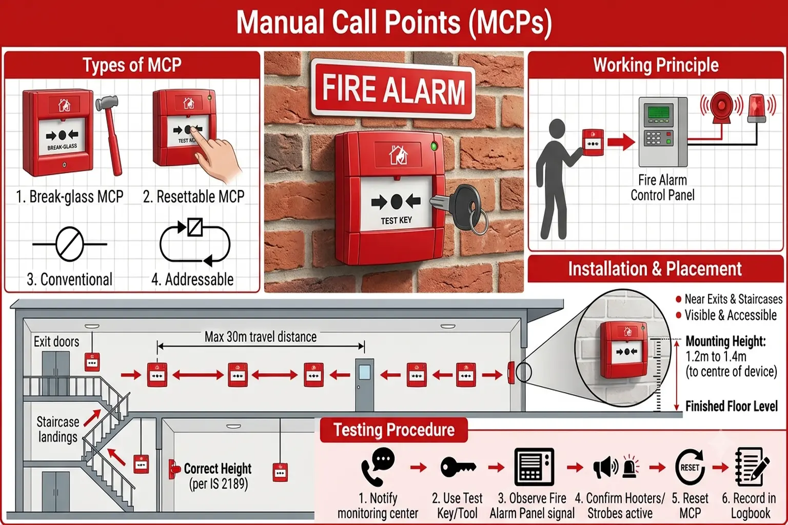 manual call point for fire alarm system