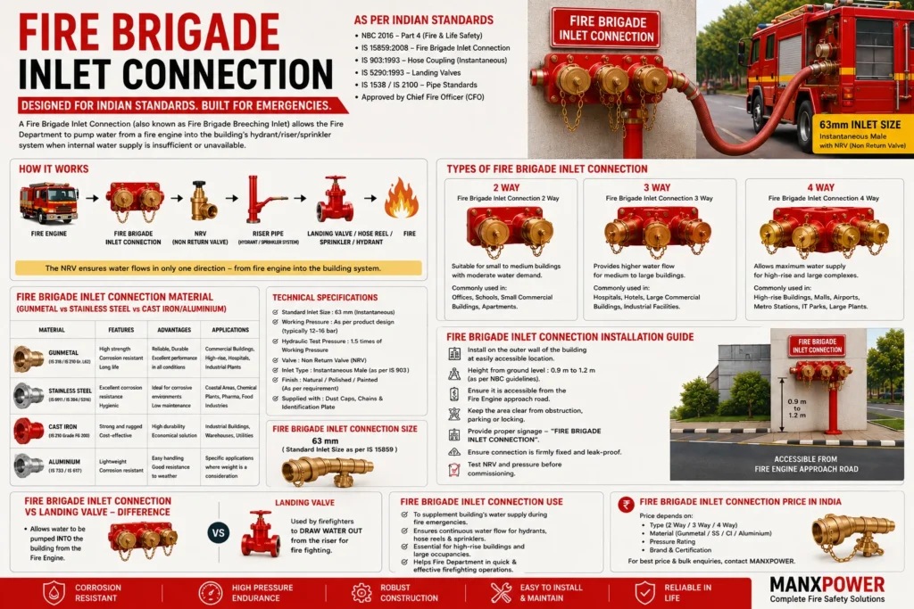 Fire Brigade Inlet Connection