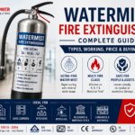 Watermist fire extinguisher with nitrogen cylinder and fine mist nozzle for offices, hospitals and data centers in India