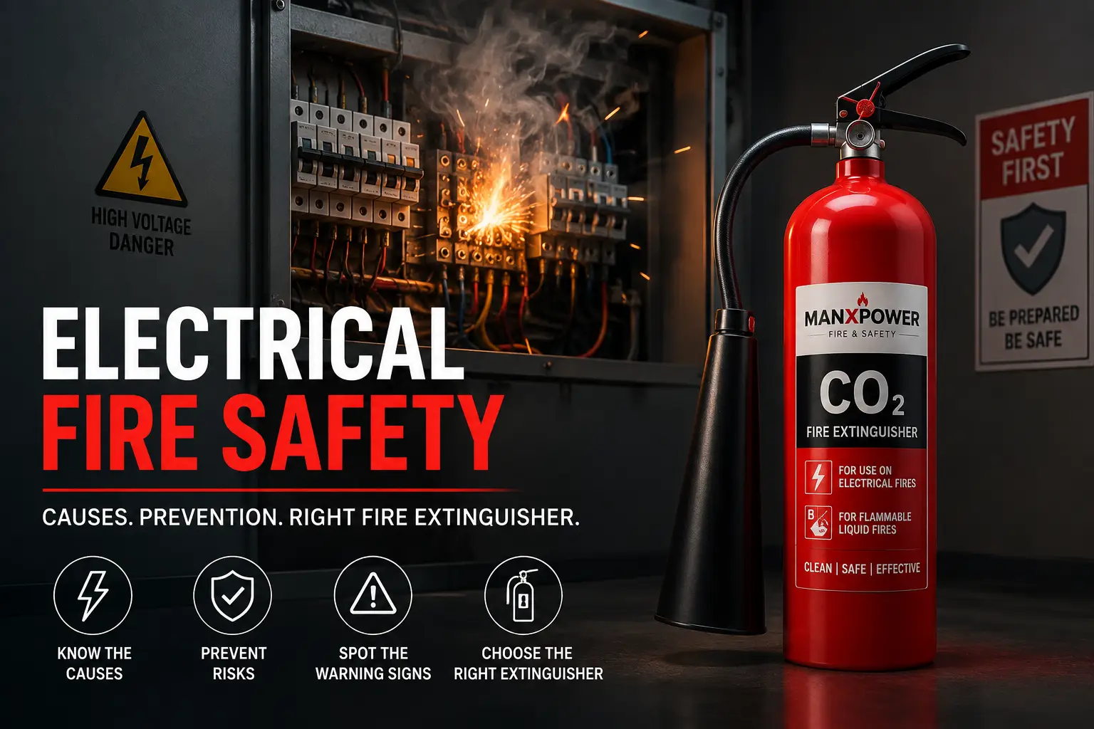 Electrical Fire Safety: Causes, Prevention & Choosing the Right Fire Extinguisher