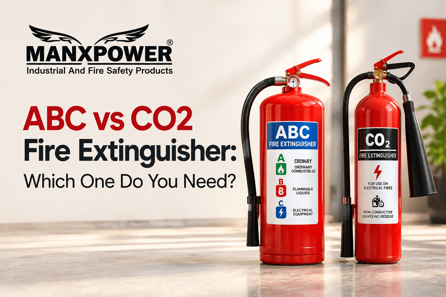ABC vs CO2 Fire Extinguisher: Which One Do You Need?