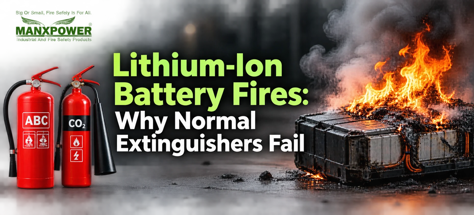 Lithium-Ion Battery Fires: Why Normal Extinguishers Fail