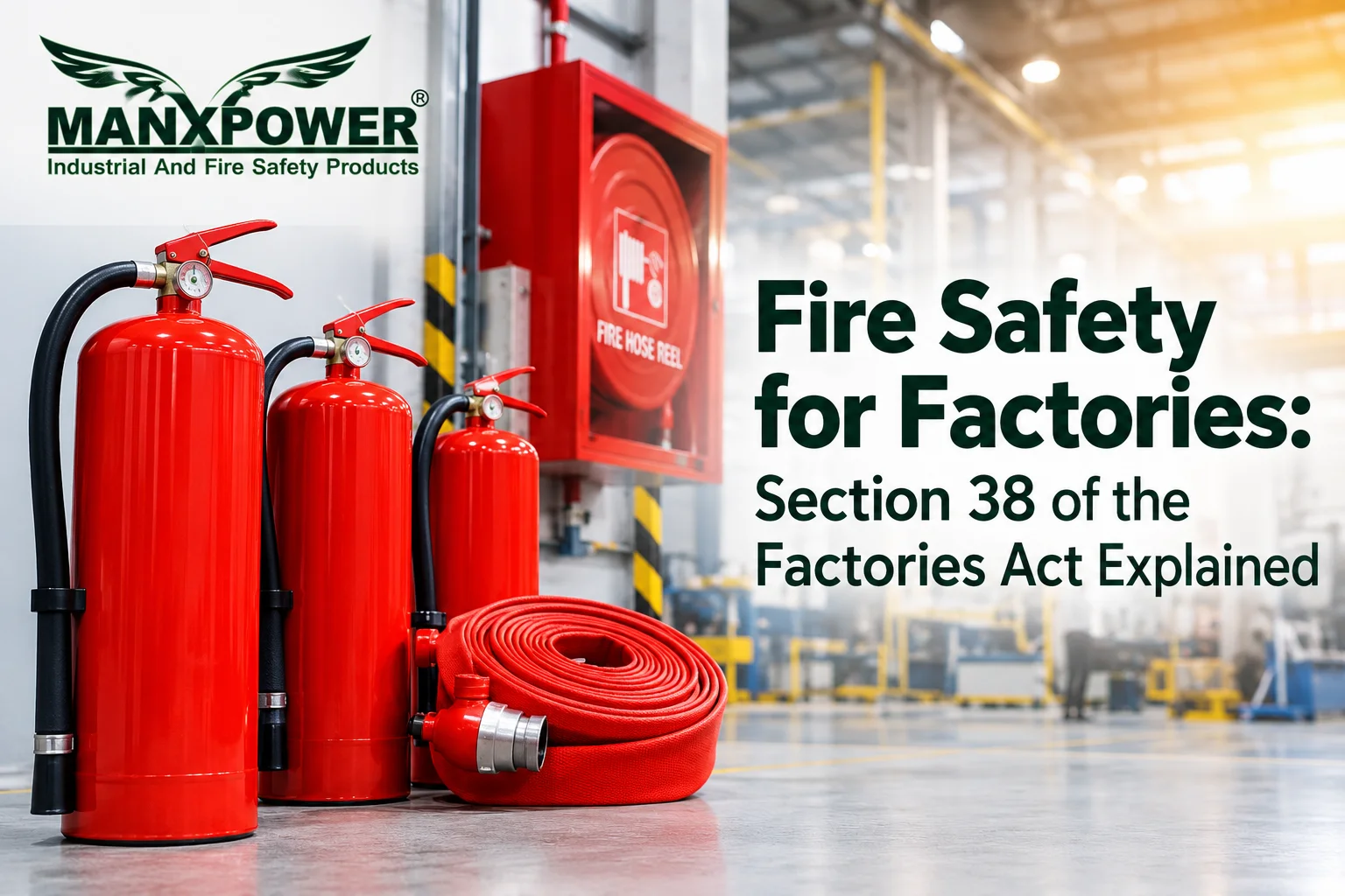 Fire safety equipment for factories by MANXPOWER | Manximpex