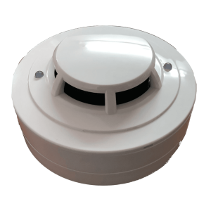 smoke detector is a safety device that detects smoke particles in the air